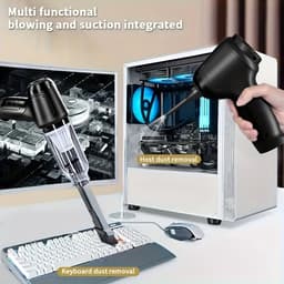 Dierenhaar Verwijderaar & Mini Handstofzuiger – USB Oplaadbare Draadloze Kruimeldief met Zuig- en Blaasfunctie – Voor Hondenhaar, Kattenhaar, Bank, Auto & Tapijt — thumbnail 5
