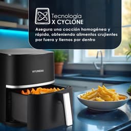 Heteluchtfriteuse - Airfryer - Gezond Frituren - X-Cyclone Technologie - 7 Liter - Zwart — thumbnail 5