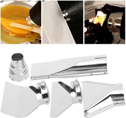 aladdien - Heat Gun Nozzle - Vervangende accessoires - Roestvrij staal - Heat gun nozzles - Ideaal voor soldeerstation - Geschikt voor heat gun — thumbnail 4