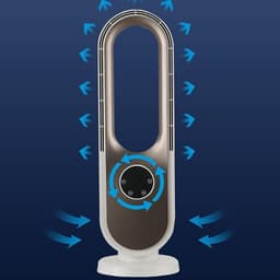 Ventilator - Torenventilator Staande - Verkoeling Thuis - Stille DC Motor - 85 cm Hoog - Goud — thumbnail 4