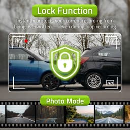 Nedis Dashcam – 1080p Full HD – Voor Auto – WiFi – Nachtzicht – Looprecording - 128GB - Vaderdag Cadeau — thumbnail 4