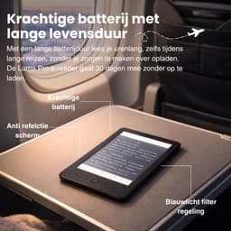 viciq Luma Pro ereader - 2026 model E-reader - Schermverlichting - 64GB opslag- 6 inch touchscreen - E-book reader - Inclusief oplader - Inclusief leren beschermhoes — thumbnail 4