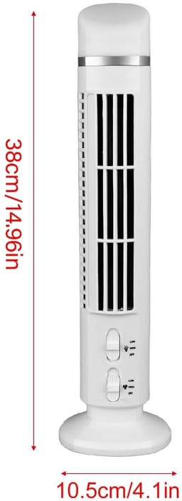 SPHProducts - Torenventilator - Oscillerende Koelventilator - Bladloos Ontwerp - USB Draagbare Ventilator - Stille Luchtcirculatie - Geschikt voor Binnen — thumbnail 3