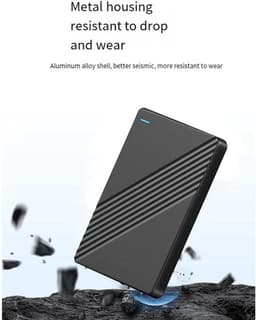 2,5 Inch Externe Mobiele Harde Schijf, Hoge Snelheid USB 3.0, 1 TB Opslag, Draagbare Harde Schijf voor Laptop, Desktop-Pc, Eenvoudig Te Gebruiken — thumbnail 4