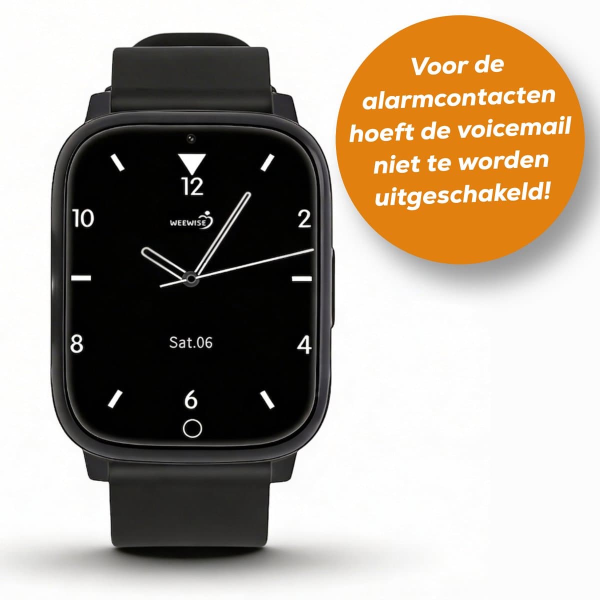 Weewise WS82 – GPS-horloge voor senioren - Valdetectie - SOS knop - GPS Tracker - GPS Horloge Ouderen - Alarm Horloge - SOS Horloge - Valdetectie - Alzheimer - Dementie - Alarmknop - Videobellen– GPS live locatie — afbeelding 1