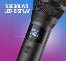 Fresh 'n Rebel Draadloze Microfoon set - Bluetooth Karaoke Set met 2 Microfoons - 25 uur Accu - Ruisvrij Signaal - Geschikt Voor Party Speakers - Storm Grey — thumbnail 5
