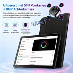 Tablet - 10.1 inch Tablets - Android 16 - Wi-Fi - 256GB - Octa-core A537 - Zwart — thumbnail 4