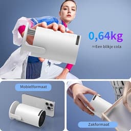Draagbare Android TV-projector met Wi-Fi en Bluetooth, 1080P ondersteuning — thumbnail 3