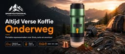 SmartOutdoor Draagbare Elektrische Espressomachine 3-in-1 | 15 Bar | Voor Capsules & Gemalen Koffie | Koffiezetapparaat voor Onderweg | 12V | Ideaal voor Reizen & Camping — thumbnail 5