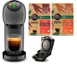 Krups Dolce Gusto Genio S YY5895FD – Capsule Koffiemachine – 15 bar – Grijs – Zonder melkopschuimer – Bundle 2x NEO Espresso Lungo + NEO Capsule Adapter — thumbnail 1