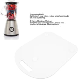 Mixer Glijmat - Keukenmachine Pad - Gemakkelijk Verplaatsen - Dempende Werking - 41 x 29 x 3 cm - Wit — thumbnail 4