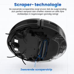 AIRROBO P30 - Robotstofzuiger - voor nat en droog gebruik-met dweilfunctie-krachtige zuigkracht van 3000 Pa-Ondersteunt wifi/app/spraakbesturing-voor dierenharen en harde vloeren — thumbnail 2