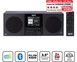 Imperial DABMAN-220BK - DAB+ / FM Radio - Bluetooth - Stereo - USB - Zwart