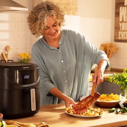 Airfryer Zonder Olie - Heteluchtfriteuse - Gezond Koken - PerfectCook Technologie - 7.6 Liter - Zwart — thumbnail 3