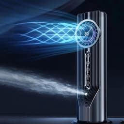 Draagbare Air Cooler - Toren Ventilator - Persoonlijke Koeling - Stille Waterkoeling - USB Aangedreven - Wit — thumbnail 5