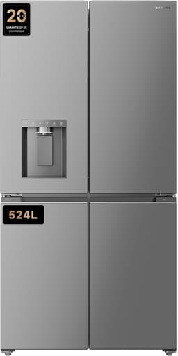 Dreame FizzFresh™ Koelkast DRC560WMXEEUP – Side-by-side met SparklingBar, IceDUO Automatische IJsmaker, MatteSilk RVS, 456 liter, WiFi, Energieklasse E — thumbnail 1