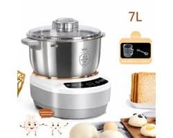 Seth Select Deegmachine 7L - Kneed machine - Deeg Mixer met Gisting Functie 25-38 ° C/77-100 ℉ - Elektrische kneedmachine - Deegmaker