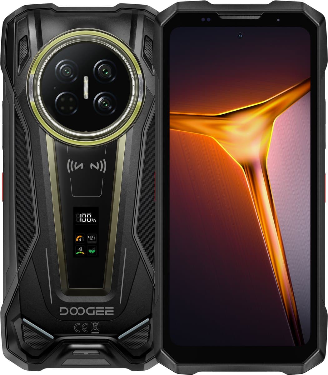 DOOGEE Vmax2 Robuuste smartphone 5G - 6.78 inch 120Hz - 48GB RAM - 512GB ROM - 22000 mAh 120W - Android 16 - 200MP AI camera - IP68/IP69K - NFC,GPS - Telefoons 2026 nieuw - Zwart — afbeelding 1