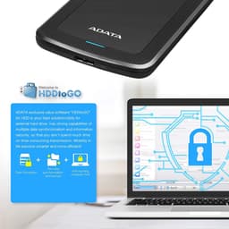 Externe Harde Schijf - Opslagapparaat - Bestanden Opslaan - Schokdetectie - 1 TB - Zwart — thumbnail 3