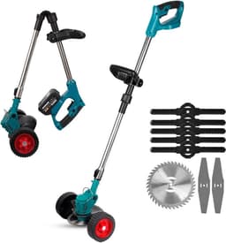 Elektrische Grasmaaier - Snoei machine - Gazon onderhoud - Opvouwbaar ontwerp - Compact formaat - Zwart — thumbnail 5