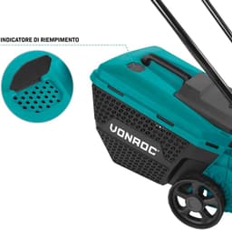 Accu grasmaaier - Draadloze maaier - Gazon onderhoud - Borstelloze motor - 32 cm snijbreedte - Groen — thumbnail 3