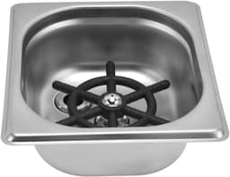 Bekerwasser - Glazenspoeler - Snel Bekers Reinigen - Automatische Waterspuit - 176 mm Breed - Zilver — thumbnail 1