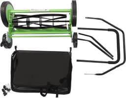 Handgrasmaaier - Duwmaaier - Gazon Onderhouden - Stille Werking - 50 cm Maaibreedte - Groen — thumbnail 5