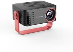 Gloovon® Projector Mini - Full HD 1080P & WiFi - Geschikt voor Home Cinema & Smartphone - HDMI aansluiting - Compact - Zwart/Rood — thumbnail 1