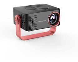 Gloovon® Projector Mini - Full HD 1080P & WiFi - Geschikt voor Home Cinema & Smartphone - HDMI aansluiting - Compact - Zwart/Rood