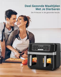 MRKK® Airfryer XXL - Dubbele Mand Airfryer — thumbnail 2