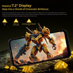 OUKITEL WP60 Rugged Smartphone 5G - 24GB RAM - 256GB ROM - 7,2 inch 120Hz - 10000mAh 33W - 108MP Camera - Dual SIM - Android 15 - NFC GPS - Geel — thumbnail 5