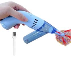 Kralenreiniger - Stofzuiger box - Sieraden maken - Ergonomische handgreep - 24 x 17 cm - Blauw — afbeelding 1