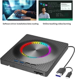 Externe Schijf - Draagbare Recorder - Gegevens Back-up - Multifunctioneel Type C - 140x160MM - Zwart — thumbnail 4