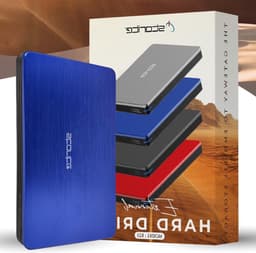 Externe harde schijf - Draagbare opslag - Back-up maken - USB 3.0 - 500 GB - Blauw — thumbnail 1