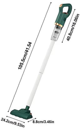 Draadloze Stofzuiger - 8500 Pa Zuigkracht - Steelstofzuiger - 75 W - 1500 Mah Lithiumbatterij - 700 ML Stofreservoir - Draadloze Handstofzuiger voor Thuisgebruik - Groen — thumbnail 2
