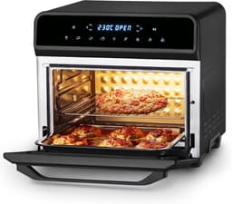 XXL Luchtfriteuse 23L - Gezond Frituren zonder Olie - 1800W - 8 Programma's - Digitale Bediening - Dubbele Verwarming - Inclusief Accessoires — thumbnail 1