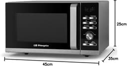 Magnetron met grill - Combimagnetron keuken - Snel maaltijden bereiden - 36 kookmenu's - 20 liter inhoud - Zilver — thumbnail 3