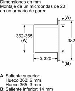 Inbouwmagnetron met Grill en Aqualisis Reinigingsfunctie, 20 Liter — thumbnail 2