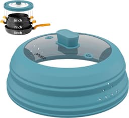 Inklapbare Magnetron Deksel Spatbescherming met Ventilatie - Hittebestendig en Vaatwasmachinebestendig — thumbnail 1