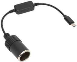 Allecto - USB C naar 12V Sigarettenaansteker Adapter - Compacte Converter voor Auto - 0.3M - Ideaal voor Dash Camera en GPS - Eenvoudige Plug and P... — thumbnail 1