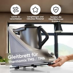 Schuifplank Thermomix - Slider Keukenmachine - Apparaat Verplaatsen - Robuust Acryl - 366 cm - Zwart — thumbnail 4