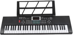 MoMiKa Kindvriendelijke Keyboard – Deluxe Model met Lichtfunctie – 61 Toetsen, 270 Geluiden & Microfoon – Stroom/Batterij – Educatief Cadeau voor Kinderen - (67,5 cm breed) — thumbnail 1