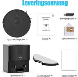 AIRROBO Q20 - Robotstofzuiger - voor nat en droog - Met dweilen en stofzuigen - Zuigkracht van 8000 Pa - AI-gestuurde laserobstakelvermijding - App-bediening - 2 jaar garantie — thumbnail 2