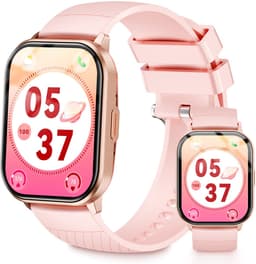 Smartwatch - Belfunctie-Sporthorloge voor dames-Waterbestendig voor dagelijks gebruik-Met functies zoals bloedzuurstofmeting, hartslagmeting, slaapkwaliteitsmonitoring, stappenteller en muziekbediening-Compatibel met Android-en iOS-systemen-Roségoud — thumbnail 1