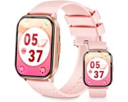 Smartwatch - Belfunctie-Sporthorloge voor dames-Waterbestendig voor dagelijks gebruik-Met functies zoals bloedzuurstofmeting, hartslagmeting, slaapkwaliteitsmonitoring, stappenteller en muziekbediening-Compatibel met Android-en iOS-systemen-Roségoud