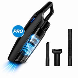 Kruimelzuiger Snoerloos PRO 11.000 Pa – Handstofzuiger met HEPA Filter – 2-in-1 Auto Stofzuiger & Airduster – Draadloos, Oplaadbaar, 7 Opzetstukken – Krachtige Kruimeldief Zwart — thumbnail 1