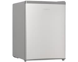 Klarstein Cool Kid - Drankenkoelkast, minikoelkast, minibar, 66 liter inhoud, 109 kWh/jaar, vrijstaand, 45 x 63 x 51 cm (B x H x D), 42 dB, grijs / geborsteld roestvrij staal - 66L - voor Bar - Drankkoelkast - Drankenkoeler