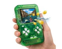 Retro Arcade Spelcomputer - Game Console - 150 Spellen - Mini Speelcomputer met Spelletjes - Handheld voor Vakantie - Onderweg in de Auto - Cadeau Jongens en Meisjes - voor Kinderen Leeftijd 3, 4, 5, 6, 7, 8, 9, 10, 11, 12, 13+ - Silvergear - Groen