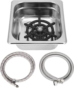 Automatische Bekerwasser - Glazen Spoelmachine - Bar en Keuken - Duurzaam Roestvrij Staal - Onderbouw Model - Zilver — thumbnail 1