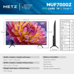 METZ 65MNH7000Z 65" (165 cm) QD-MiniLED 2026 Google TV, mat scherm ultra, 60Hz, Dolby Vision & Atmos — thumbnail 3